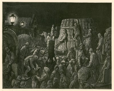 Covent Garden Market, Londen door Gustave Dore